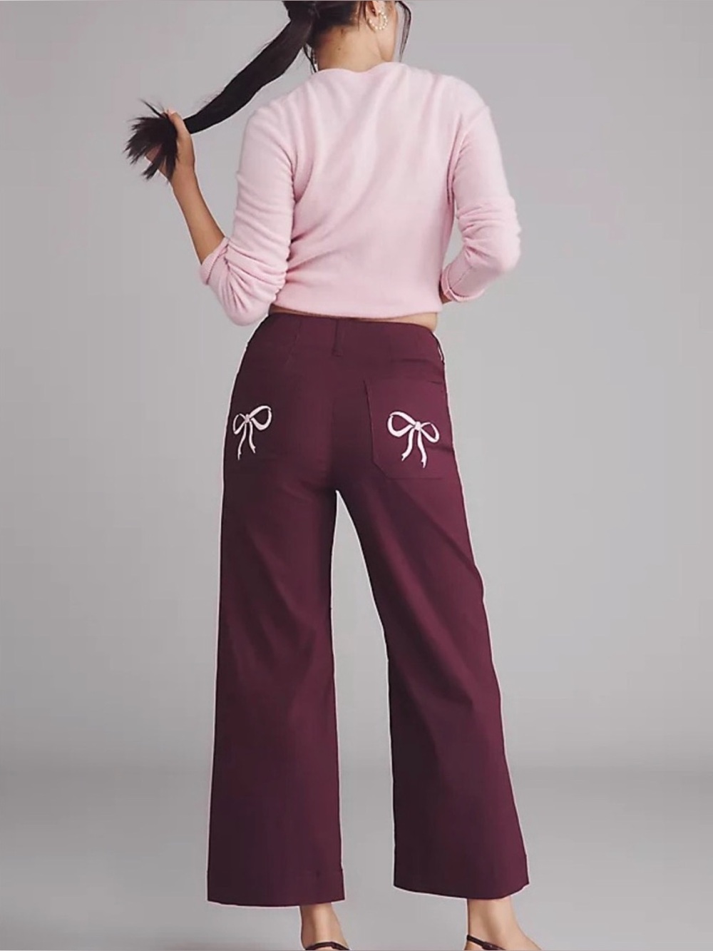 Maeve Collette bow pants